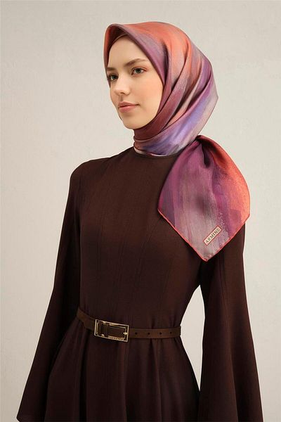 Armine Eșarfă Sura din mătase pură cu model 9308- 03