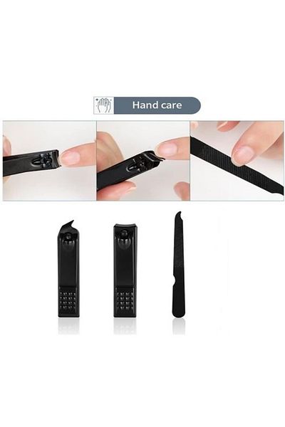 newnet Black 7 Pieces Travel Size High Quality Beauty Kit Manicure / Pedicure Set