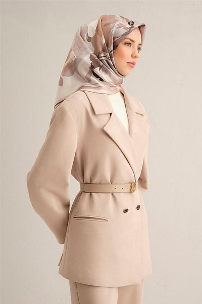 Armine Φουλάρι με σχέδιο από καθαρό μεταξωτό Twill 9340- 86