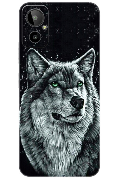 General Mobile GM 23 SE (G314) Uyumlu Kılıf Desen Baskılı Silikon Kurt Baskıl...