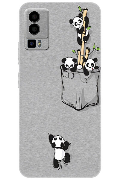 General Mobile GM 23 (G316) Uyumlu Kılıf Desen Baskılı Silikon Pandalar STK:7...