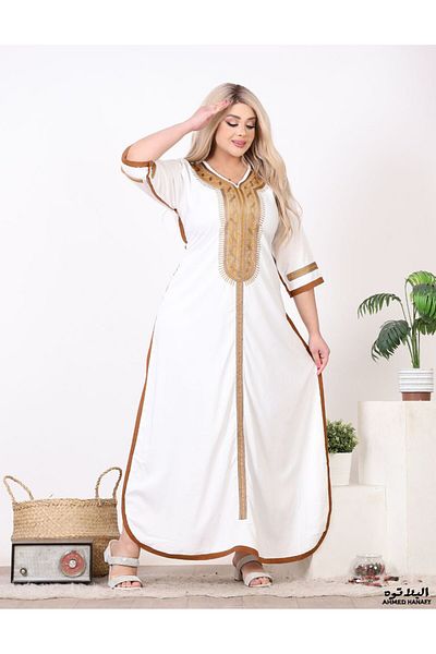 Genrics Marasi cotton embroidery abaya, comfortable to wear