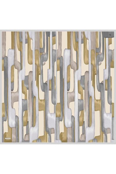 Armine Desenli Saf Ipek Twill Eşarp 9306- 32