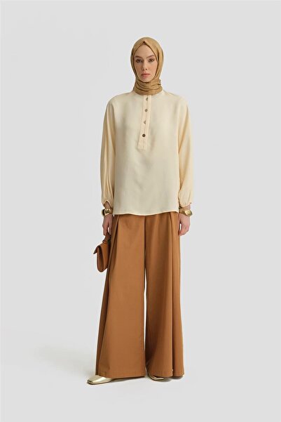 Armine Düğme Detaylı Bluz 25y3719 Aytaşı