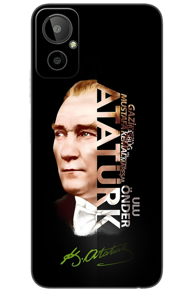 General Mobile GM 23 SE (G314) Uyumlu Kılıf Desen Baskılı Silikon Atatürk STK...