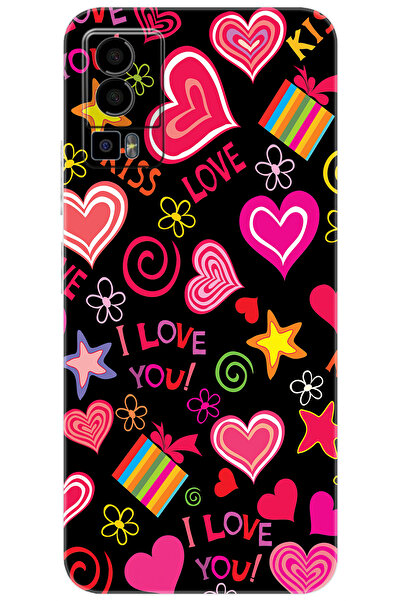 General Mobile GM 23 (G316) Uyumlu Kılıf Desen Baskılı Silikon Kıss Love STK:...