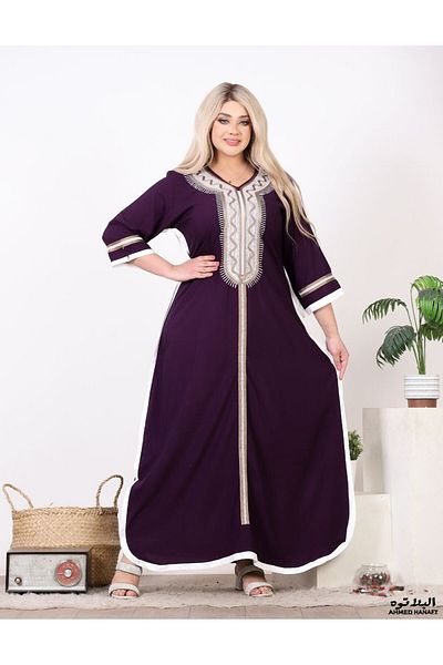 Genrics Marasi cotton embroidery abaya, comfortable to wear