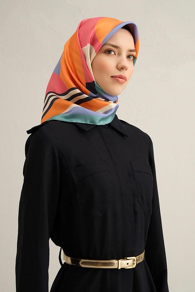 Armine Κασκόλ Sura από καθαρό μετάξι με σχέδιο 9313- 80