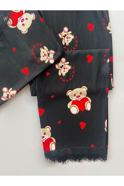 WALJA Set pijamale cu curea de frânghie cu model Pegasus și sober