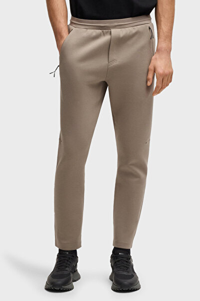 BOSS Dikiş Detaylı Regular Fit Lastikli Bel Dar Paça Pantolon Erkek PANTOLON ...
