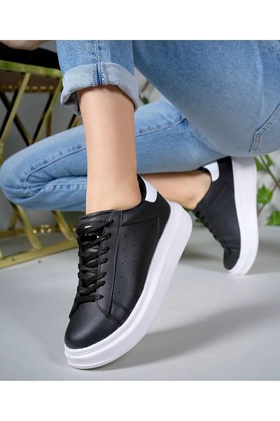 Elit 577 Black Comfortable Lightweight Orthopedic Daily Women's Sports Shoes