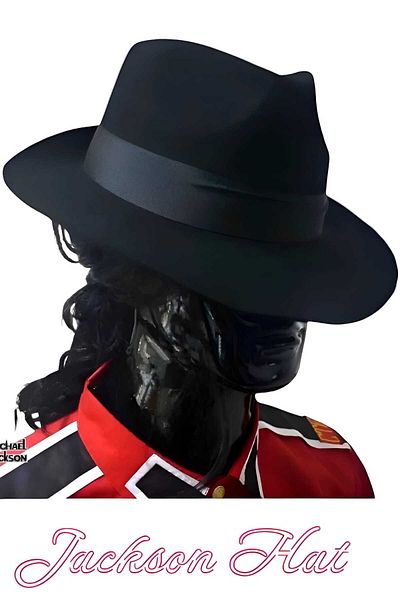 Trenderrs Унисекс шапка Fedora с щампа на Майкъл Джексън