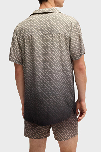 BOSS Monogram Baskılı Regular Fit Gömlek Erkek GÖMLEK 50534342 001