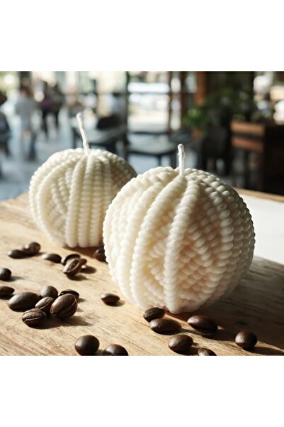 mislinapearls 2li örgü yumak kokulu mum