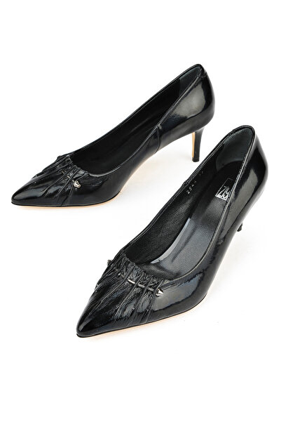 Ziya Жіночі шкіряні туфлі на підборах - чорні 1511030Z2544