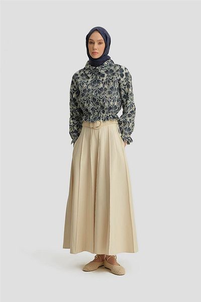 Armine Navy Blue Brode Jacket 25Y5901