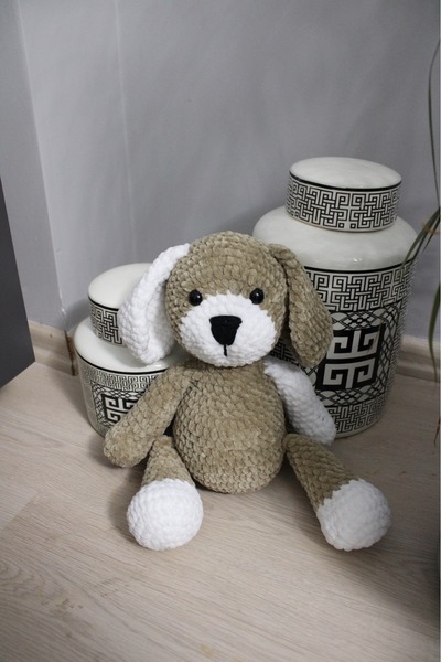 Blue Home Lıght Amigurumi Organik Oyuncak Köpek Yumuşak Yapıda Bebekler İçin ...