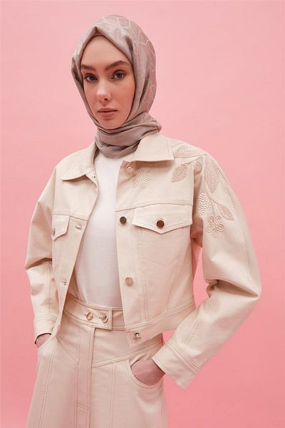 Armine Natural Denim Jacket - Natural Denim 25Y5902