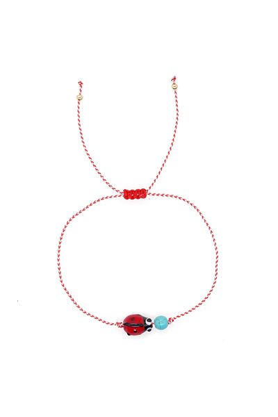 Choice C-B23112205A Shinus 3mm Copper Bead Synthetic Turquoise Ladybug Stack Martis Series Jewelry 2024 New