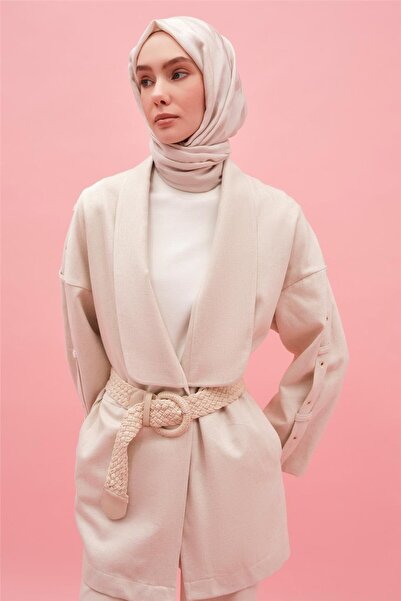 Armine Apolet Detaylı Ham Denim Giyçık 25y5806 Naturel