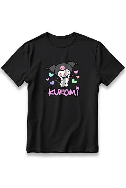 EZG Business Tricou Kuromi Love - Tricou cu imprimeu model, unisex supradimen...