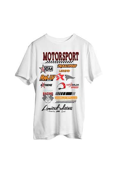 JDM Μπλουζάκι Racing Motorsport Car Printed Oversize Unisex μαύρο μπλουζάκι