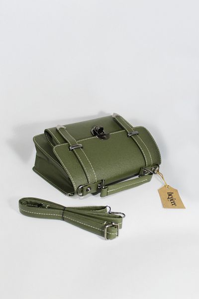 Begece Khaki Adjustable Long Strap, Lockable Women's Bag, Shoulder Bag, Crossbody Bag