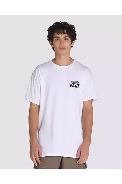 Vans Ανδρικό λευκό μπλουζάκι Sneaky Ss Vn000m3ywht1