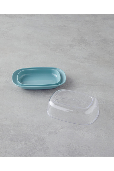 English Home Fausta Green Plastic Storage Container 17.4 X 12.5 X 6 cm