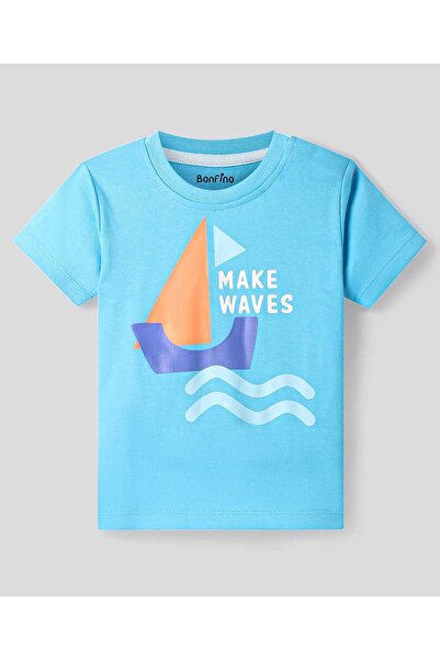 Bonfino Bonfino Cotton Nautical Theme Printed Pajama Sets (Pack of 3) - Light Blue\White