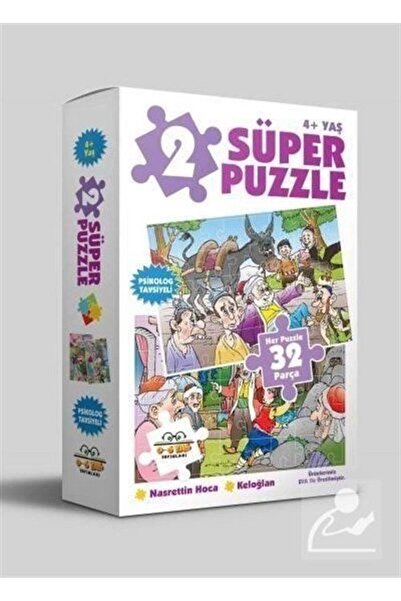 0-6 Yaş Yayınları 2 لغز سوبر ناسرتين هوكا كيلوجلان 32 قطعة