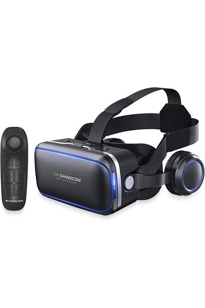 fulina VR Headset ,with Remote Controller, Virtual Reality Glasses,for Movies & Games,Compatible 4.7-6 inch