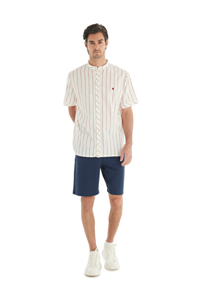 Blackspade Ανδρικό πουκάμισο 40720 - Βουργουνδία ριγέ