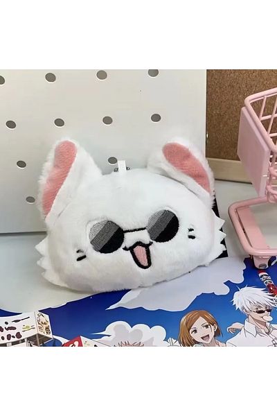 Choice سلسلة مفاتيح دمية محشوة على شكل أنمي جوجوتسو من K-plush-2، سلسلة مفاتيح لطيفة على شكل جوجو ساتورو، حقيبة هدايا، حقيبة ظهر، ديكور