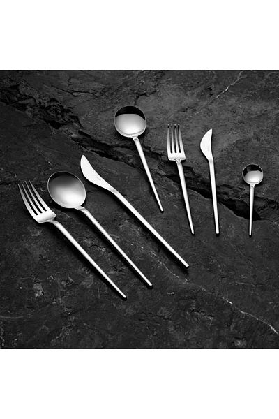 Jumbo 4400 Fallen 84 Piece 12-Person Steel Cutlery Set