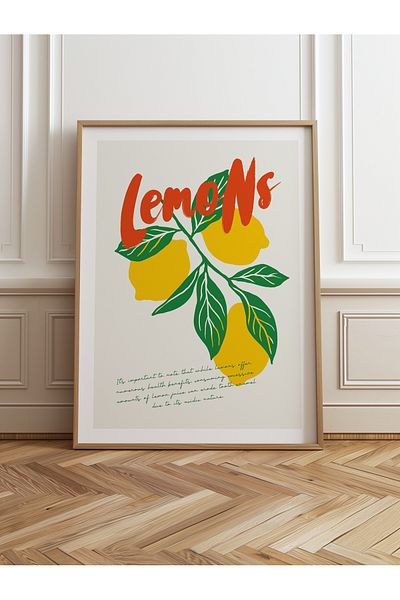 HOMEPACK Единична картина в дървена рамка, единичен плакат, картина TK/881