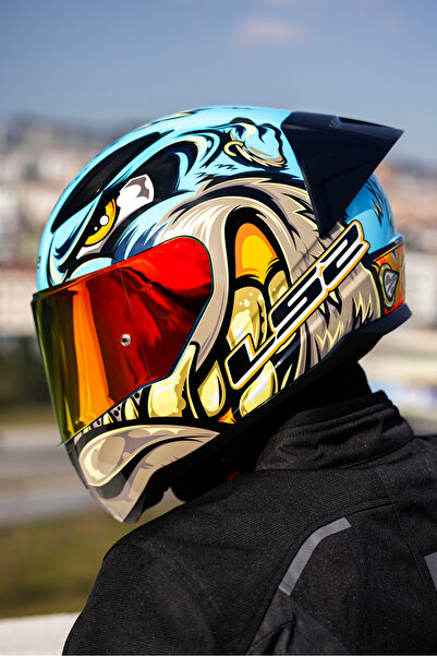 LS2 RAPID 2 RACE NEO MAVİ-MOR KASK