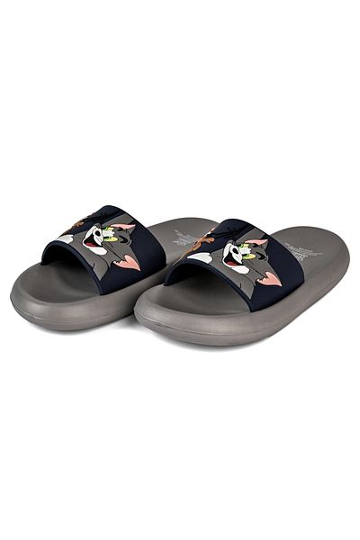URBAN HAUL UrbanHaul Tom & Jerry Patterned Non-Slip Sole Boys' Slider Suitable for Daily Use