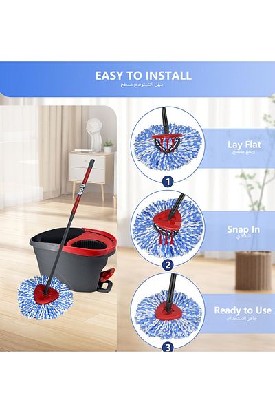 sharpdo Suitable for Vileda/O-Cedar Easywring Spin Mop Bucket Mop Accessories