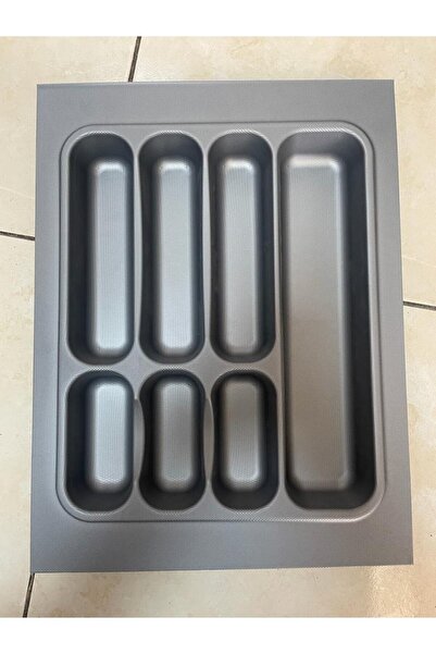 Deltaaks حامل ملعقة رمادي منقوش قابل للقص (37 × 49) (يمكن قطعه حتى 32 × 40 سم)