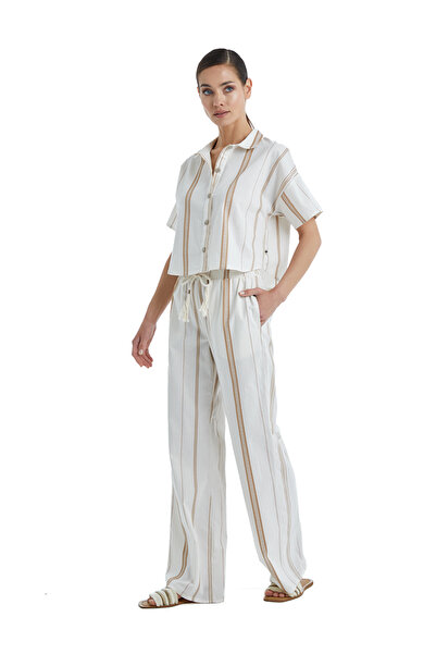 Blackspade Γυναικείο Crop πουκάμισο 60404 - Μπεζ