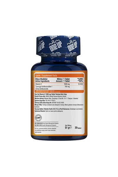 One Up Vitamin C 1000 Mg 30 Tablets