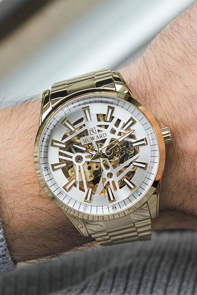Reward Rwa 146297   Automatic Men's Wrist Watch with Steel Band