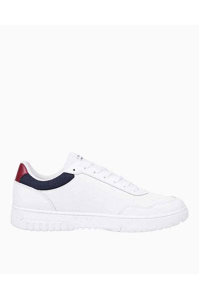 Tommy Hilfiger Men's White Platform Sole Sneakers