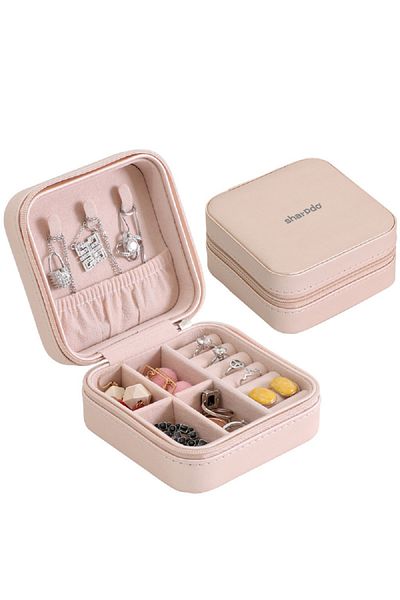 sharpdo Portable Jewelry Box Jewelry Travel Storage Box