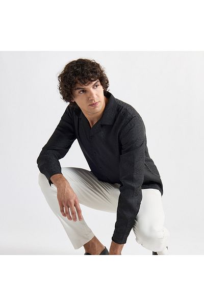 FAV Textured Camp Collar Shirt