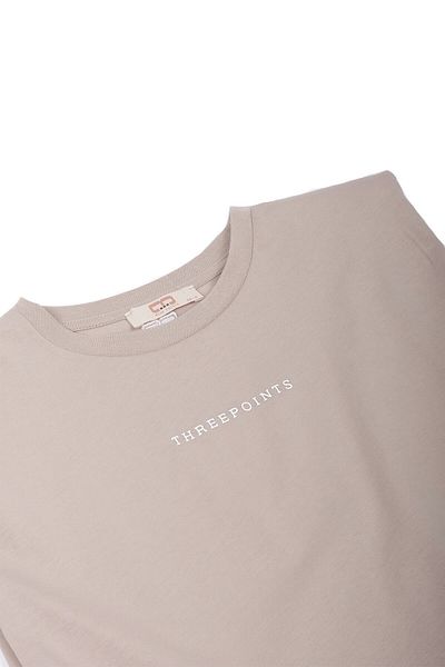 Wear Three Points Stone Colored Padded T-shirt