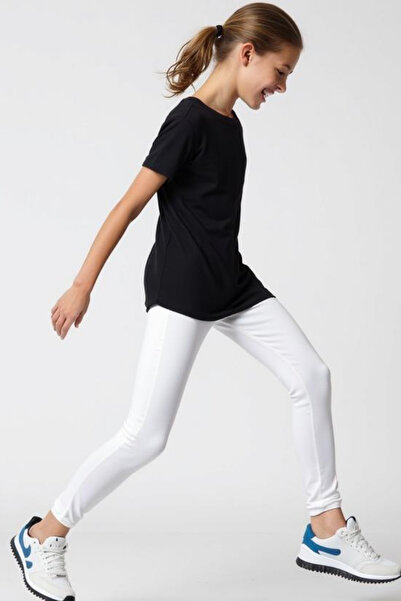 Cloise Colanți albi pentru copii din bumbac și lycra elastici