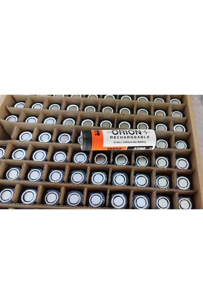 Orion 100 Adet 2200 mAh Li-ion 18650 Şarjlı Pil