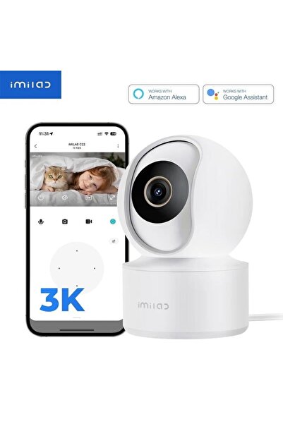 Imilab Aparat de supraveghere IMILAB Home Camera C22 360 încărcător alb